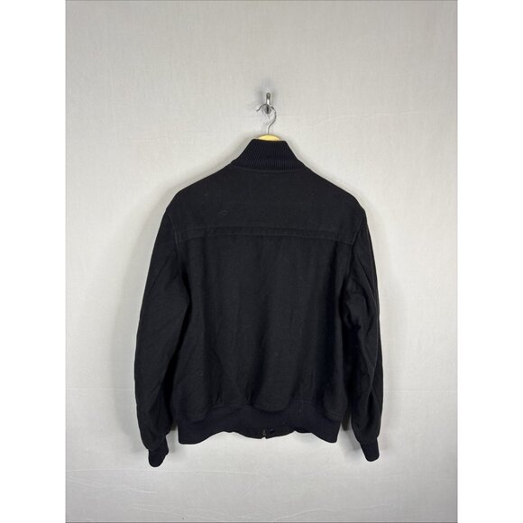 Paul & Shark Yachting Wool Blouson Bomber Jacket Black Men’s Medium - Picture 2 of 6